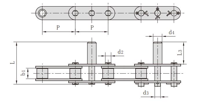 C2060H-D23_雙節(jié)距加長(zhǎng)<font color='red'>銷軸</font>輸